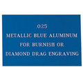 Metallic Blue Aluminum Engraving Sheet Stock (12"x24"x0.025")